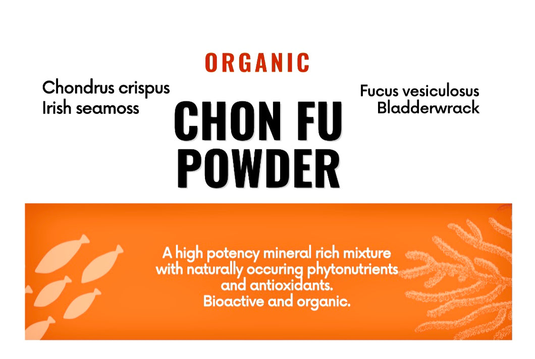ORGANIC CHON FU POWDER (Chondrus cripus irish Seamoss and Bladderwrack blend)